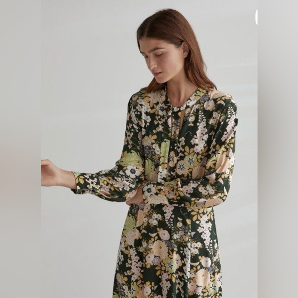 Toast UK Floral Long Sleeve Dress